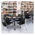 thumbnail image 1 of Regency Kee 42" Round Height Adjustable Classroom Table - Grey & 4 Andy 18-in Stack Chairs- Black, 1 of 6