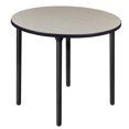 thumbnail image 1 of Kee 42" Round Folding Breakroom Table- Maple/ Black, 1 of 5