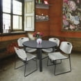 thumbnail image 1 of Kee Round Table & Chair Set, Wood, Metal, Polypropylene Top, Grey, 1 of 6