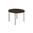 thumbnail image 1 of Regency Kee 48 in. Large Round Breakroom Table- Neo Walnut Top, Chrome Legs, 1 of 4