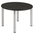thumbnail image 1 of Regency  Kee 48 in. Round Breakroom Table - Ash Grey & Chrome, 1 of 1
