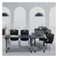 thumbnail image 1 of Regency Kee 48" x 24" Height Adjustable Mobile Classroom Table - Grey & 2 Andy 18-in Stack Chairs- Black, 1 of 4
