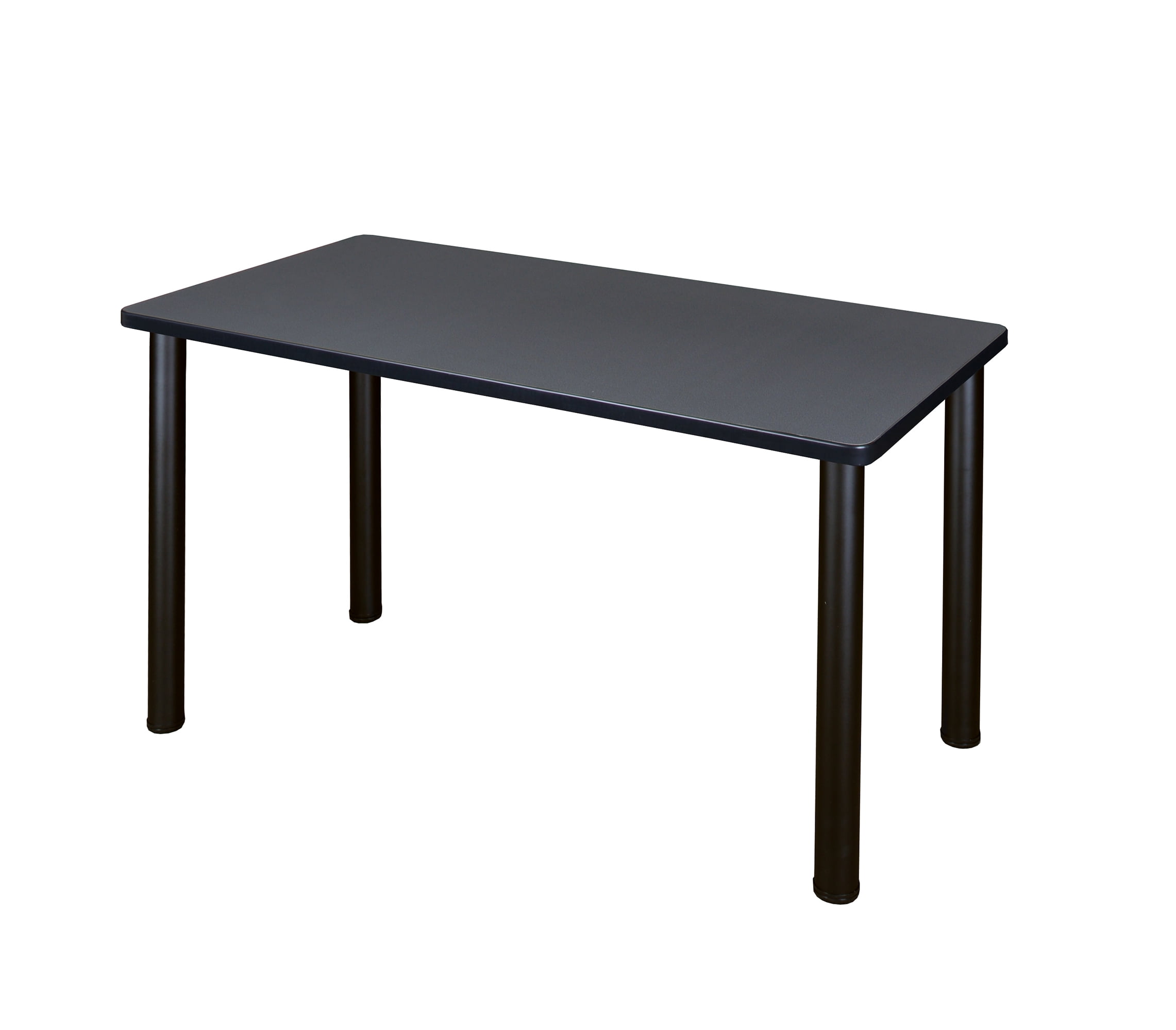 Grey and Black Adjustable Laminate Training Table, 48 x 24 Inch
