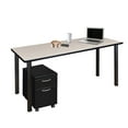 thumbnail image 1 of Regency Kee 60 x 24 in. Mobile Desk with Storage, 1 of 9