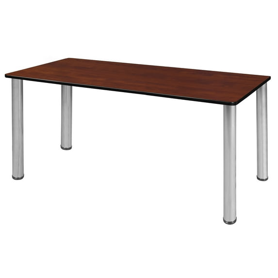 Regency Kee 60 x 24 in. Slim Table - Cherry Top, Chrome Legs