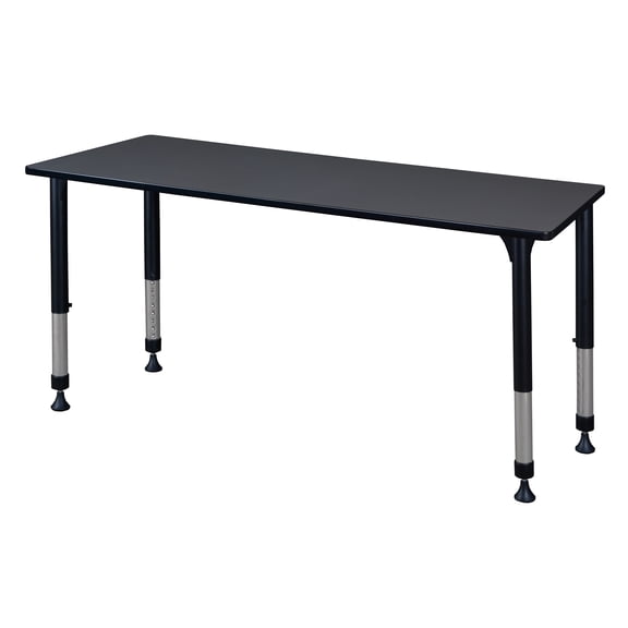 Regency Kee 66" x 30" Height Adjustable Classroom Table - Grey