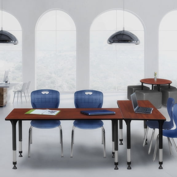 Regency Kee 72" x 24" Height Adjust Table,Cherry MT7224CHAPBK40NV