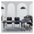 thumbnail image 1 of Regency Kee 72" x 24" Height Adjustable Classroom Table - Grey & 2 Andy 18-in Stack Chairs- Black, 1 of 7