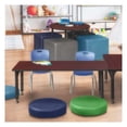 thumbnail image 1 of Regency Kee 72in. Adjustable Table-Brown & 2 Andy 12-in Chairs-Blue, 1 of 7