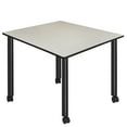 thumbnail image 1 of Regency Kee Large 48 in. Square Breakroom Table- Maple Top, Black Mobile Legs, 1 of 5