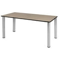 thumbnail image 1 of Regency Kee 48" x 24" Slim Table - Beige/ Chrome, 1 of 12