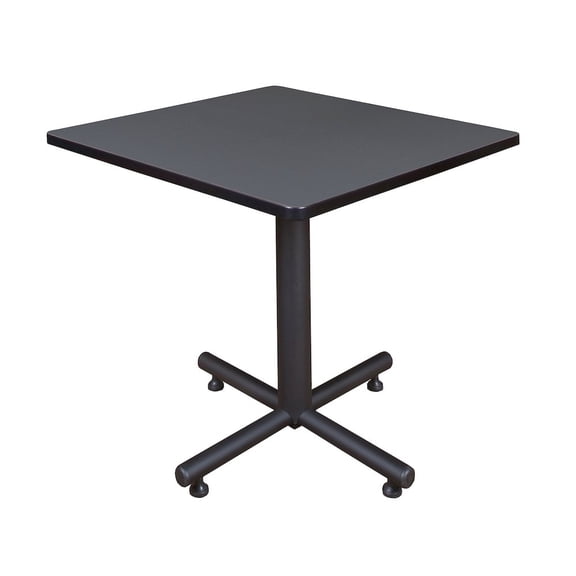 Regency Kobe 30 in. Square X-Base Breakroom Table- Grey