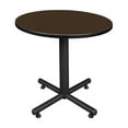 thumbnail image 1 of Regency Kobe 30 in. Round X-Base Breakroom Table- Neo Walnut, 1 of 6
