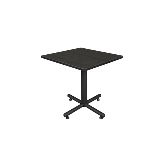 Regency Kobe 30 in. Square X-Base Breakroom Table- Noble Oak