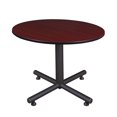 thumbnail image 1 of Regency Kobe 48 in. Round X-Base Breakroom Table- Mahogany, 1 of 5