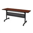 thumbnail image 1 of Regency Kobe 60" Flip Top Mobile Training Table with Modesty- Cherry, 1 of 4