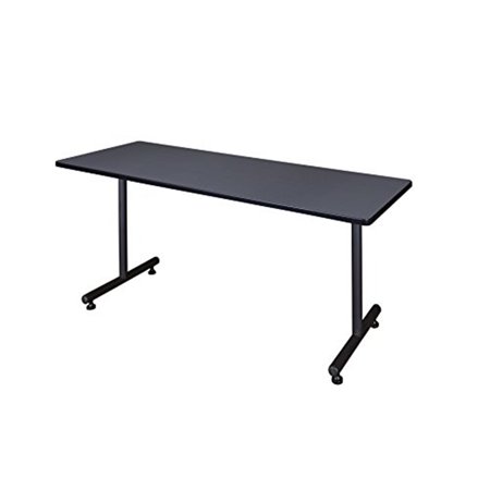 Regency 60-inch Metal Plastic & Wood Training Table Grey (MKTRCT6024GY)