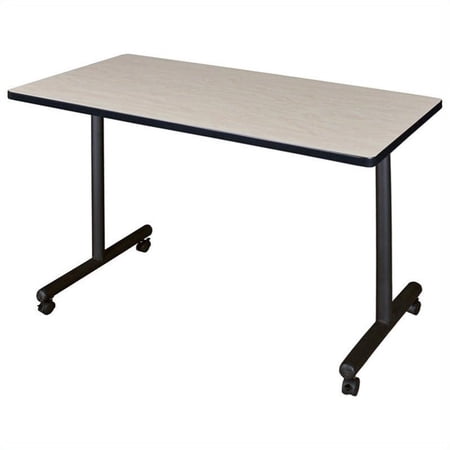 Regency Mobile Rectangular Training Table with Kobe Base in Maple