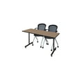 thumbnail image 1 of Regency Kobe 66 x 24 in. T-Base Training Seminar Table- Noble Oak, 2 Cadence Nesting Chairs, 1 of 10