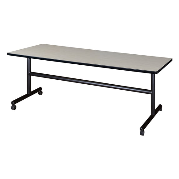 Kobe 72" x 30" Flip Top Mobile Training Table- Maple
