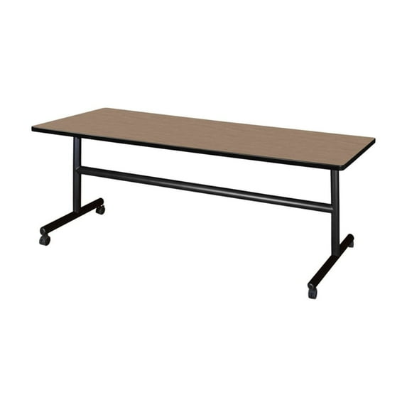 Regency Kobe 72 x 30 in. Flip-Top Training Nesting Table- Noble Oak