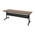 thumbnail image 1 of Regency Kobe 72 x 30 in. Flip-Top Training Nesting Table with Modesty Panel- Noble Oak, 1 of 8