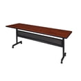 thumbnail image 1 of Regency Kobe 84" Flip Top Mobile Training Table with Modesty- Cherry, 1 of 4