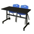 thumbnail image 1 of Regency Kobe Flip Top Mobile Training Table with 2 Stackable M Chairs, 1 of 2
