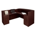 thumbnail image 1 of Regency Legacy Double Full Pedestal Reception Desk- Mahogany, 1 of 7