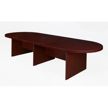 Regency Legacy 144" Modular Racetrack Conference Table with Power Data Grommet- Mahogany