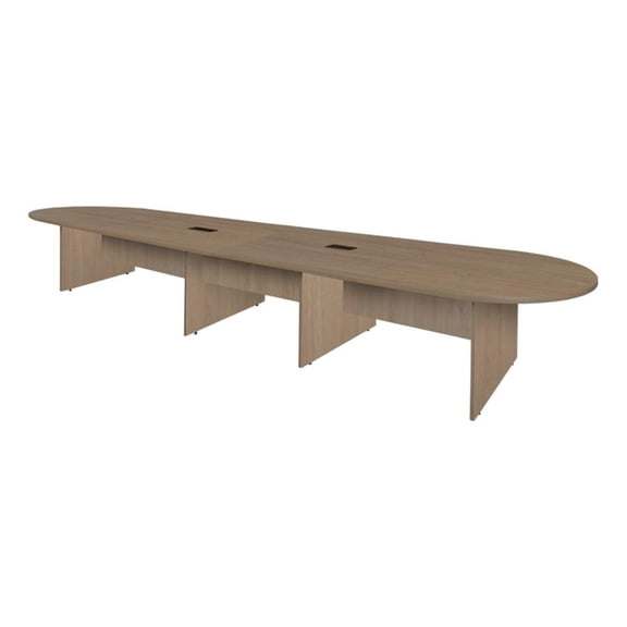 Regency Legacy 16 ft Racetrack Conference Table with 2 Charging Ports- Noble Oak