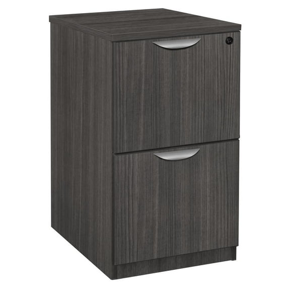 Legacy Deskside 2 Drawer File Cabinet- Ash Grey
