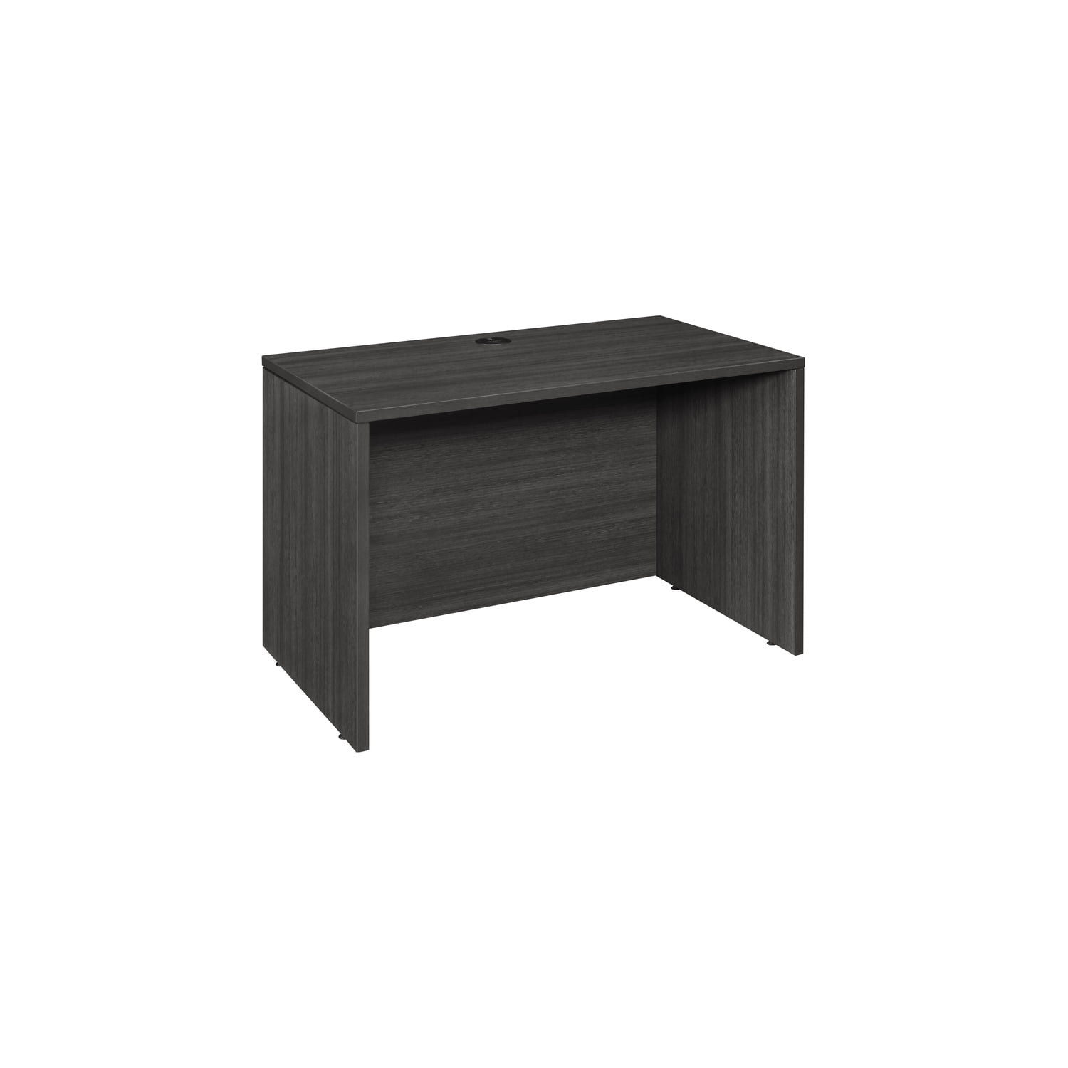 Ash Grey Wood Desk with Drawer and Filing Cabinet