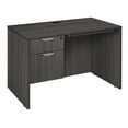 thumbnail image 1 of Legacy 42" Single Pedestal Desk with Pencil Drawer- Ash Grey, 1 of 6