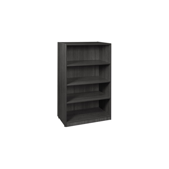 Legacy 47" High Wood Bookcase in Ash Grey
