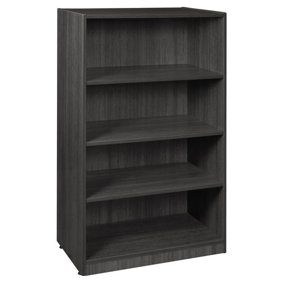 Legacy 47" High Wood Bookcase in Ash Grey