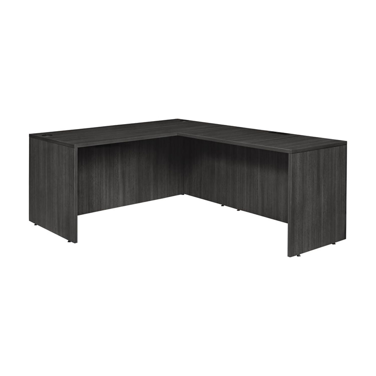 Ash Grey L-Shaped Executive Corner Desk with Laminate Finish