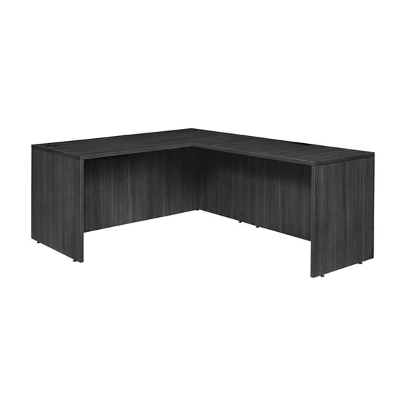 Regency Legacy 66 x 77 in. Executive L Desk Shell- Ash Grey