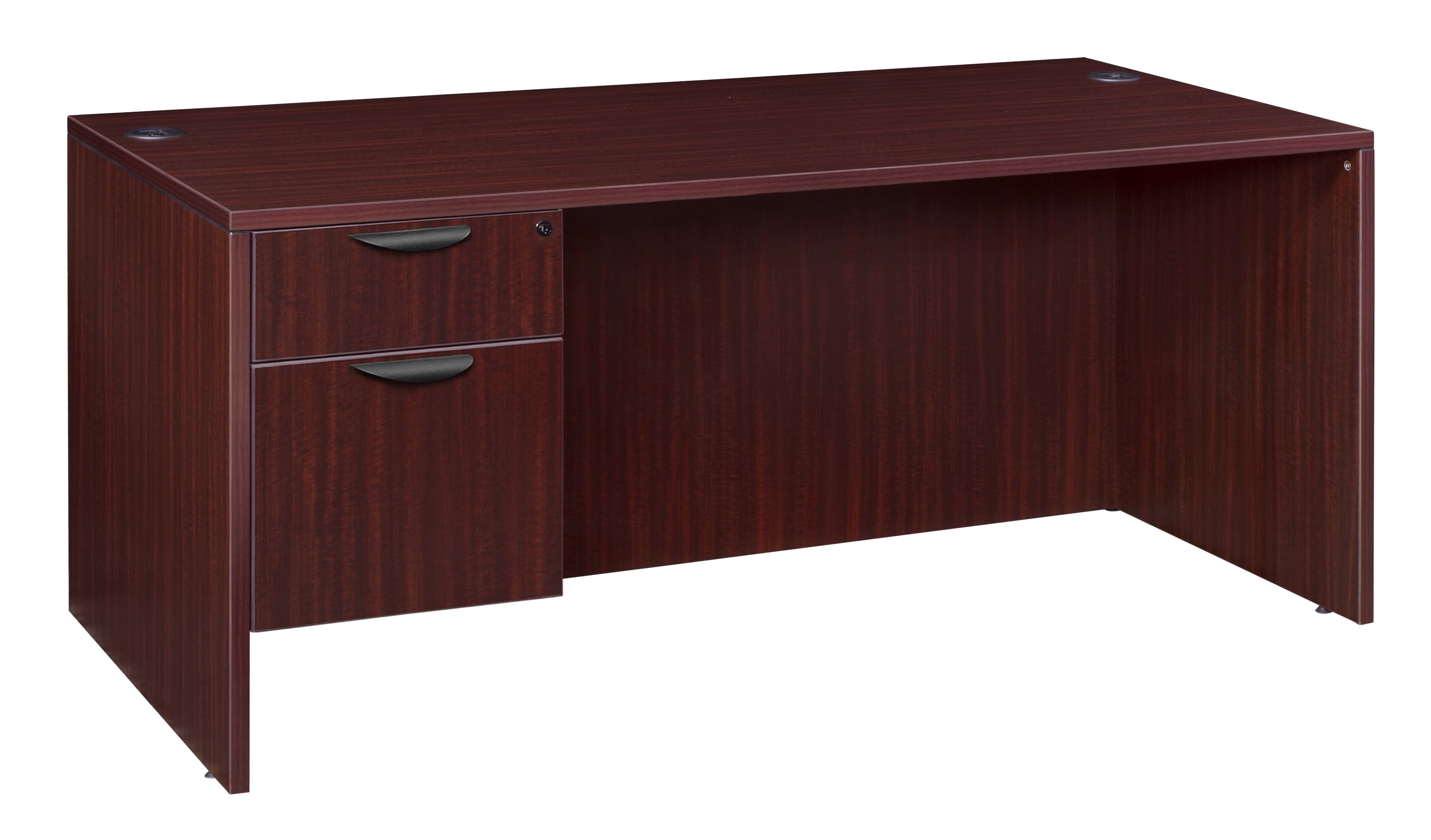 Legacy 66" Single Pedestal Desk- Mahogany