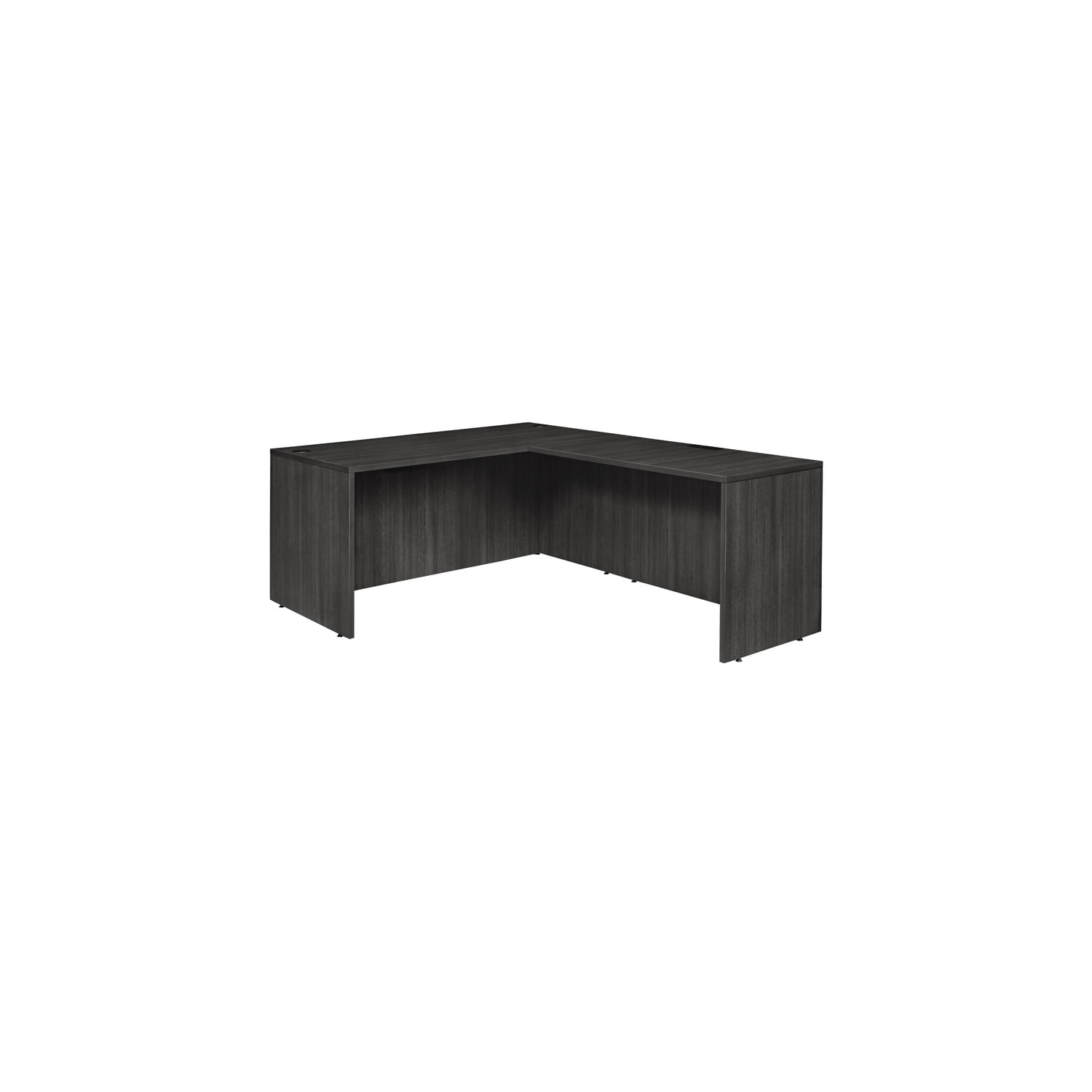 Ash Grey Executive L-Shaped Corner Desk with Filing Cabinet