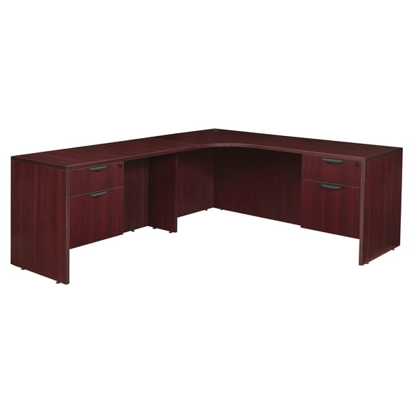 Regency Legacy 71" Double Pedestal Left Corner Credenza- Mahogany