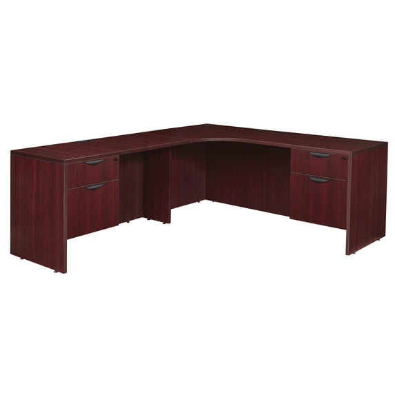 Regency Legacy 71" Double Pedestal Left Corner Credenza- Mahogany