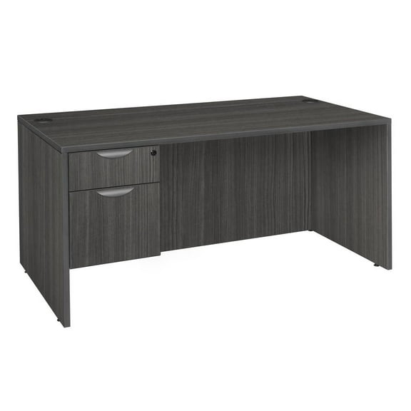 Regency Legacy 71" Single Pedestal Desk- Ash Grey