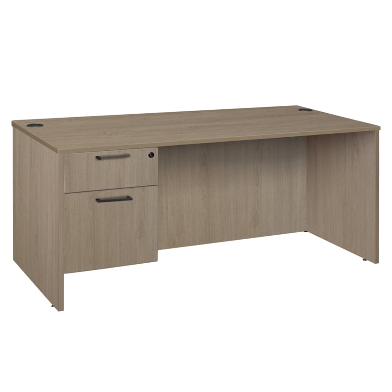 Regency Legacy 71 x 35 in. Executive Desk with Single Pedestal Drawer Unit- Noble Oak