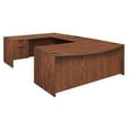 thumbnail image 1 of Regency Legacy 71 x 35 in. U Desk with Bow Front Double Pedestal Drawer Unit- Cherry, 1 of 7