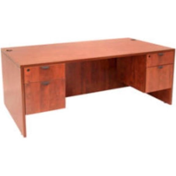 Regency Seating F11577MH Regency 66 in. Desk with Hanging Peds, Mahogany - Manager Series