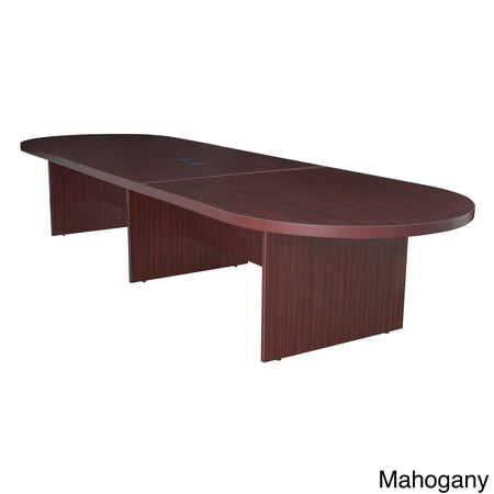 Regency Seating Modular Race Track Conference Table with Power/Data Grommet Mahogany Mahogany Finish