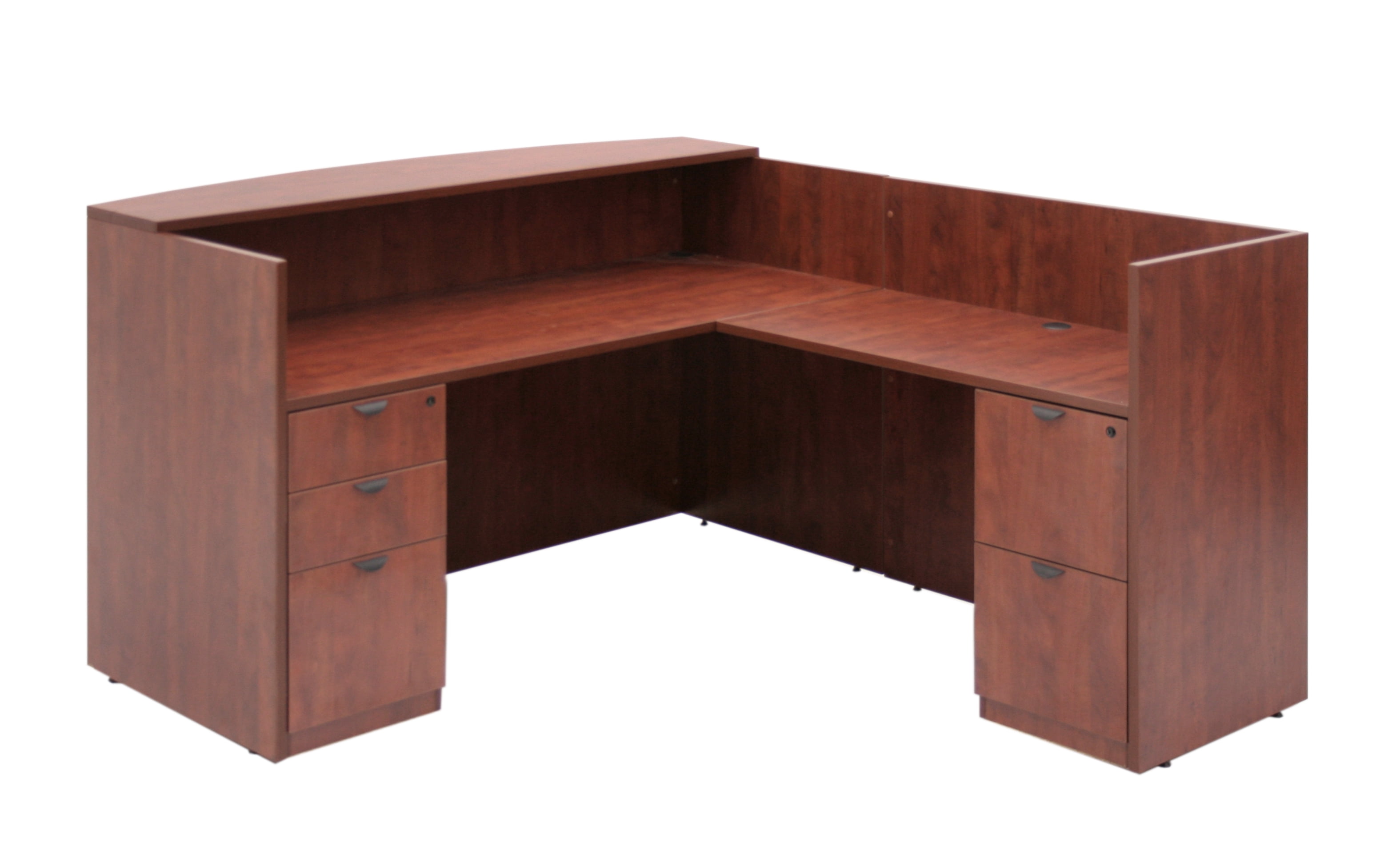 Legacy Box Box File/ File File Pedestal Reception Desk- Cherry ...