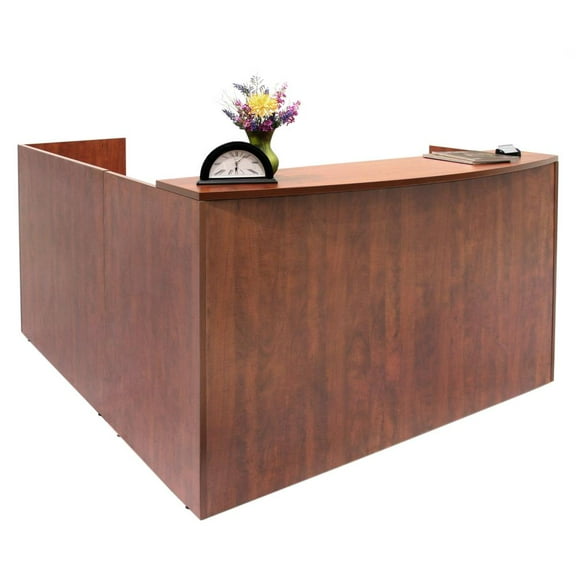 Legacy Single Pedestal Reception Desk- Cherry