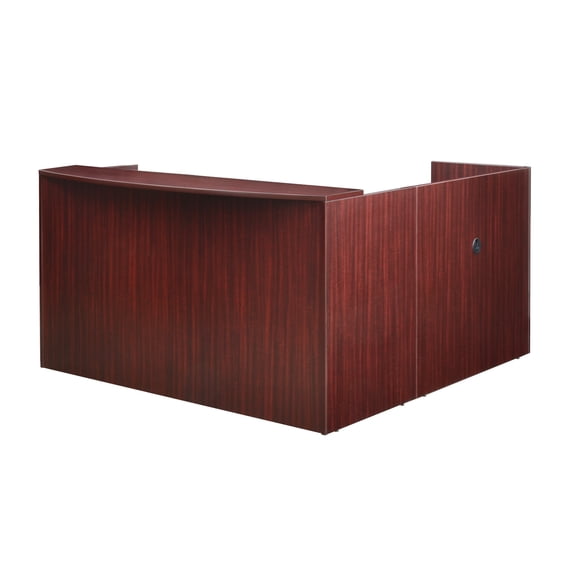 Regency Legacy Single Pedestal Reception Desk,Ma LRDRT1BFMH